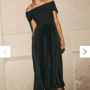 Hutch Off-The-Shoulder Twofer Midi Dress